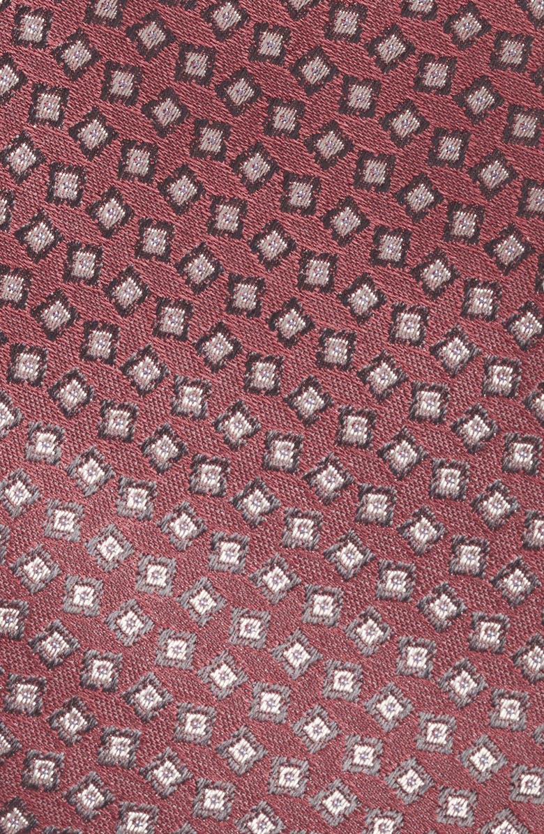 Jack Victor Geometric Silk Tie, Alternate, color, Wine