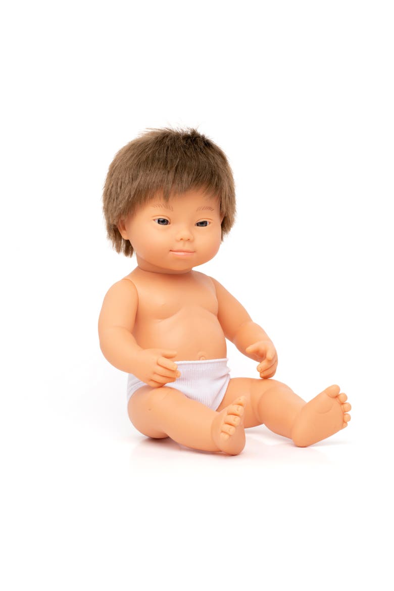Baby Boy Doll with Down Syndrome - 15 inch, Main, color, Light Beige