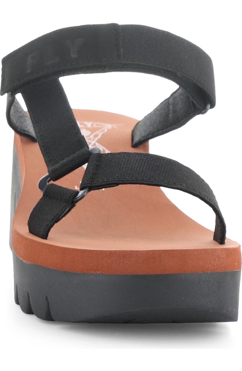 Fly London Yaka Platform Wedge Sandal, Alternate, color,