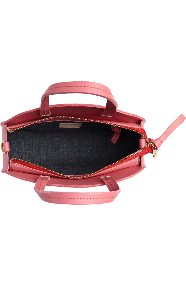 Clare V. Petit Alistair Leather Circular Crossbody Bag, Alternate, color,