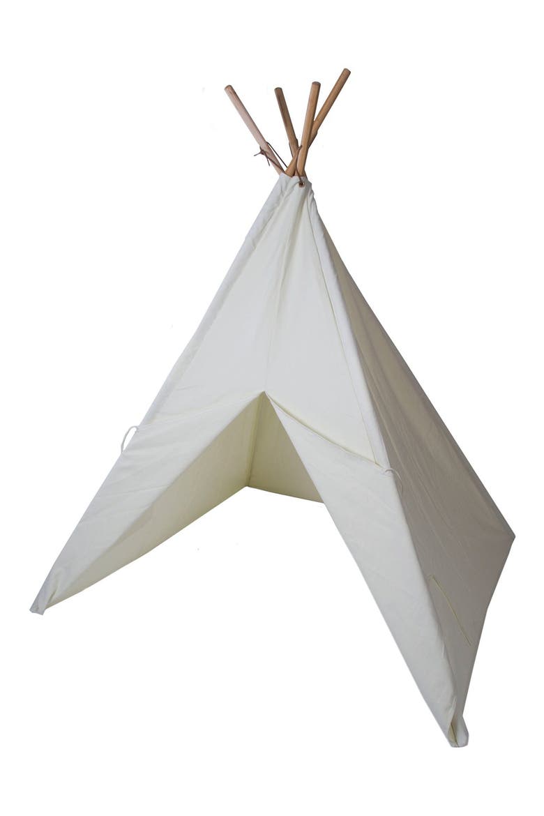Cotton Canvas Tent with Paint Set, Main, color, BEIGE