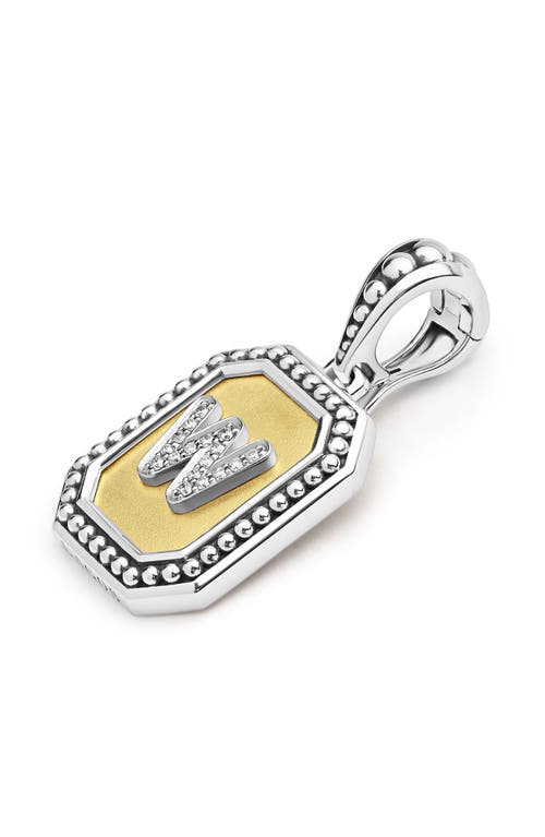 Lagos Signature Caviar Initial Enhancer In Two-tone W