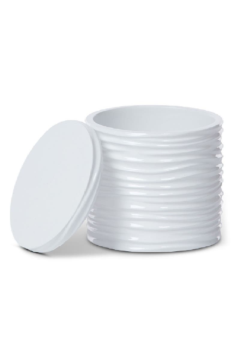 ROSELLI TRADING COMPANY By the Sea Canister, Alternate, color, White