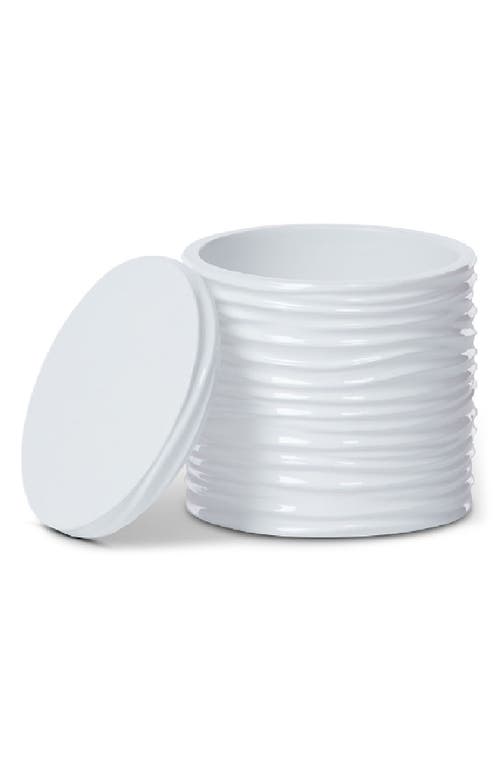 Roselli Trading Company By The Sea Canister In White