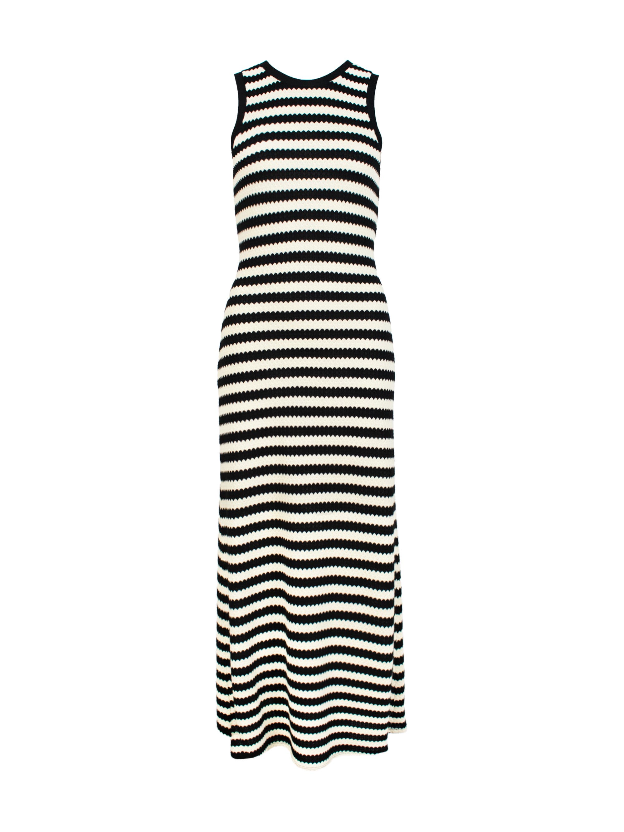 Mono Stripe Knit Midi Dress - image 2