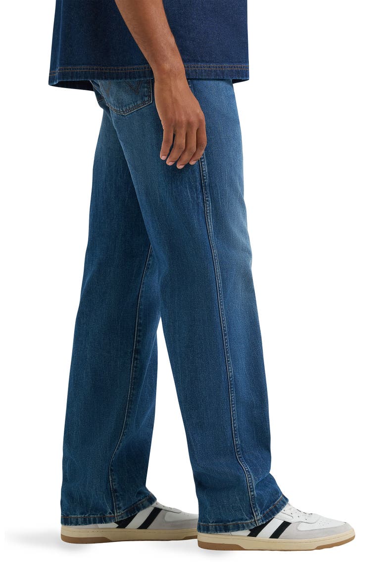 Loose Straight Leg Jeans, Alternate, color, RETRO BLUE