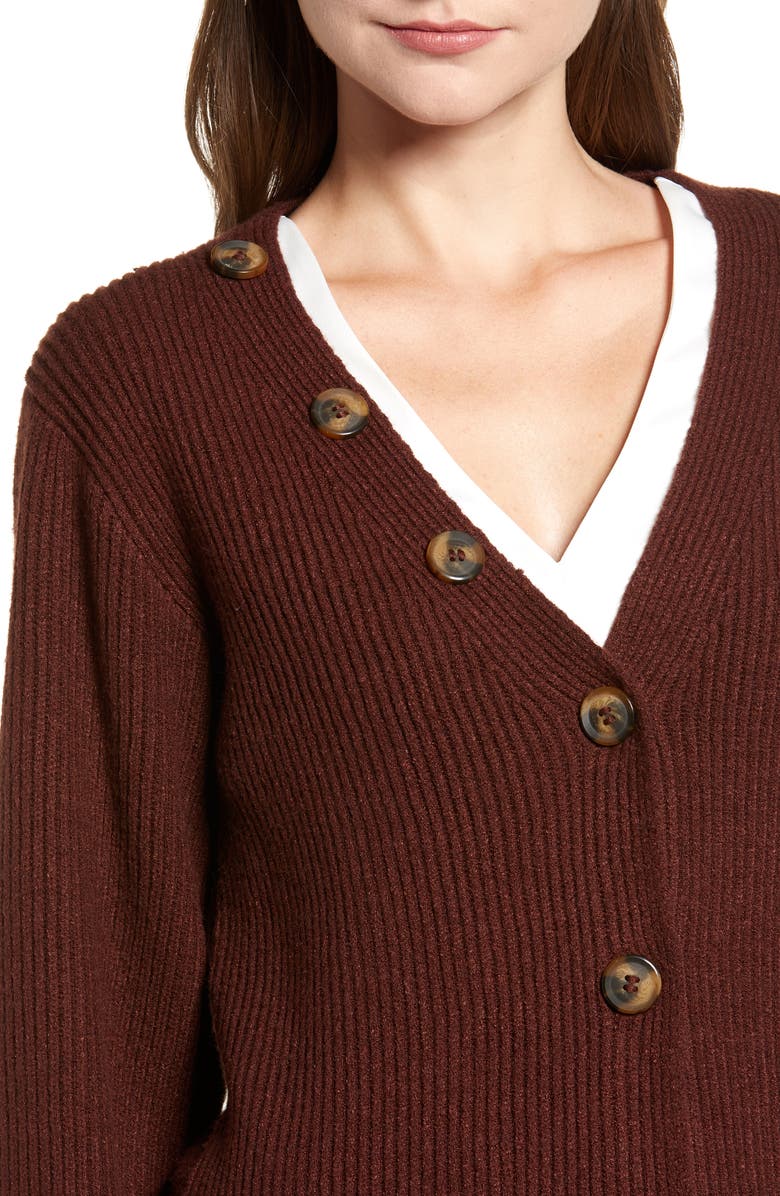 CHRISELLE LIM COLLECTION Chriselle Lim Cleo Button Detail Cardigan, Alternate, color,