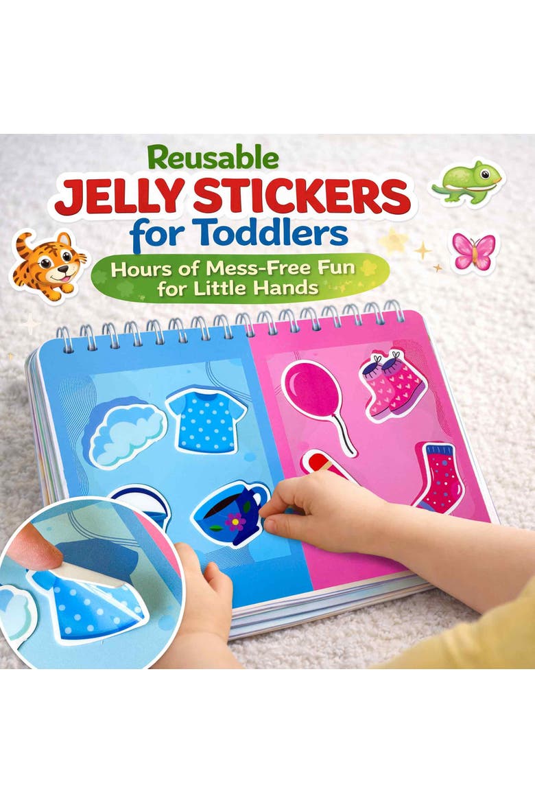 Jelly Sticker Activity Book for Toddlers, Alternate, color, Preschool