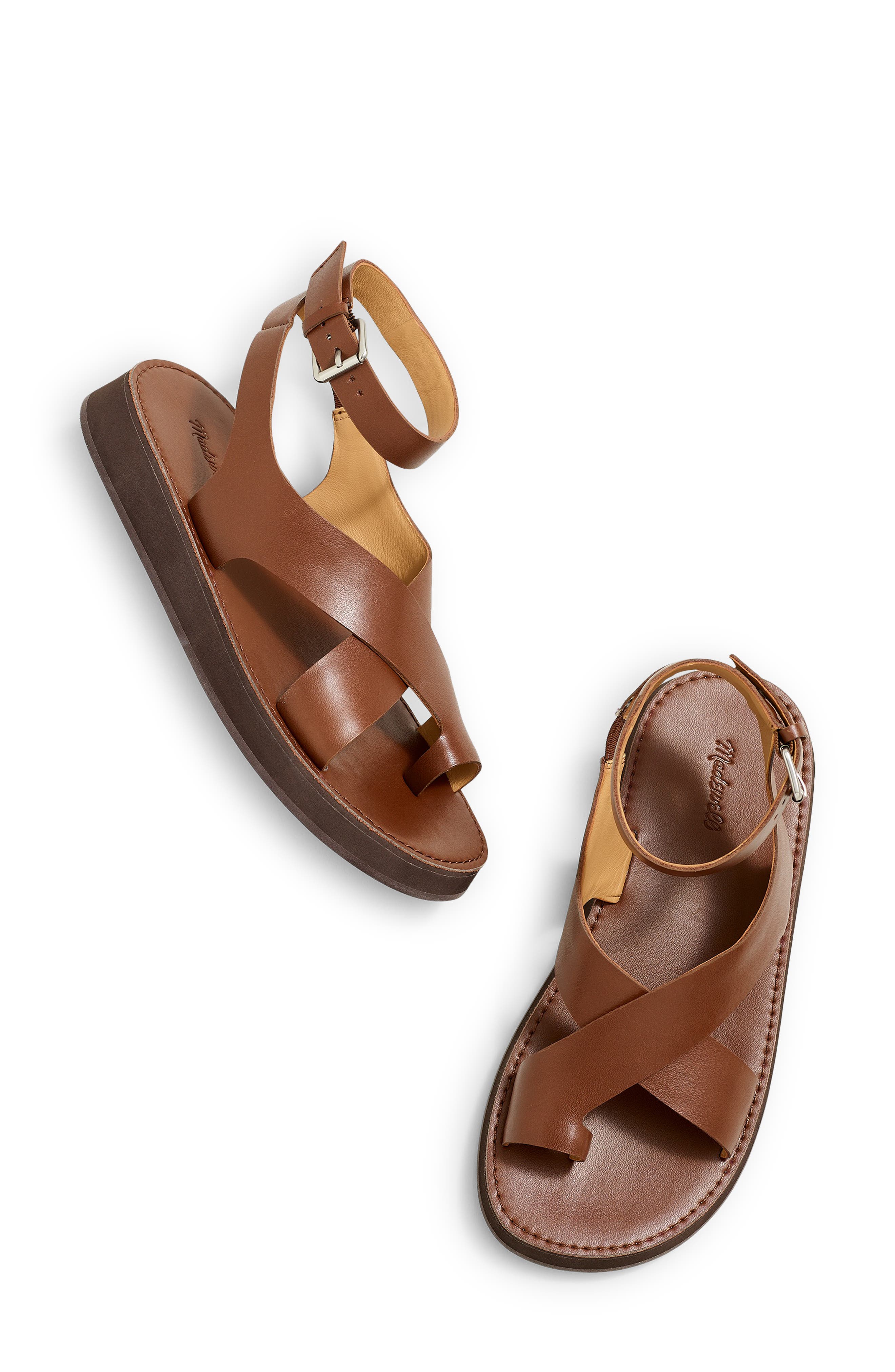 The Natasha Flatform Sandal, Alternate, color, DARK COFFEE