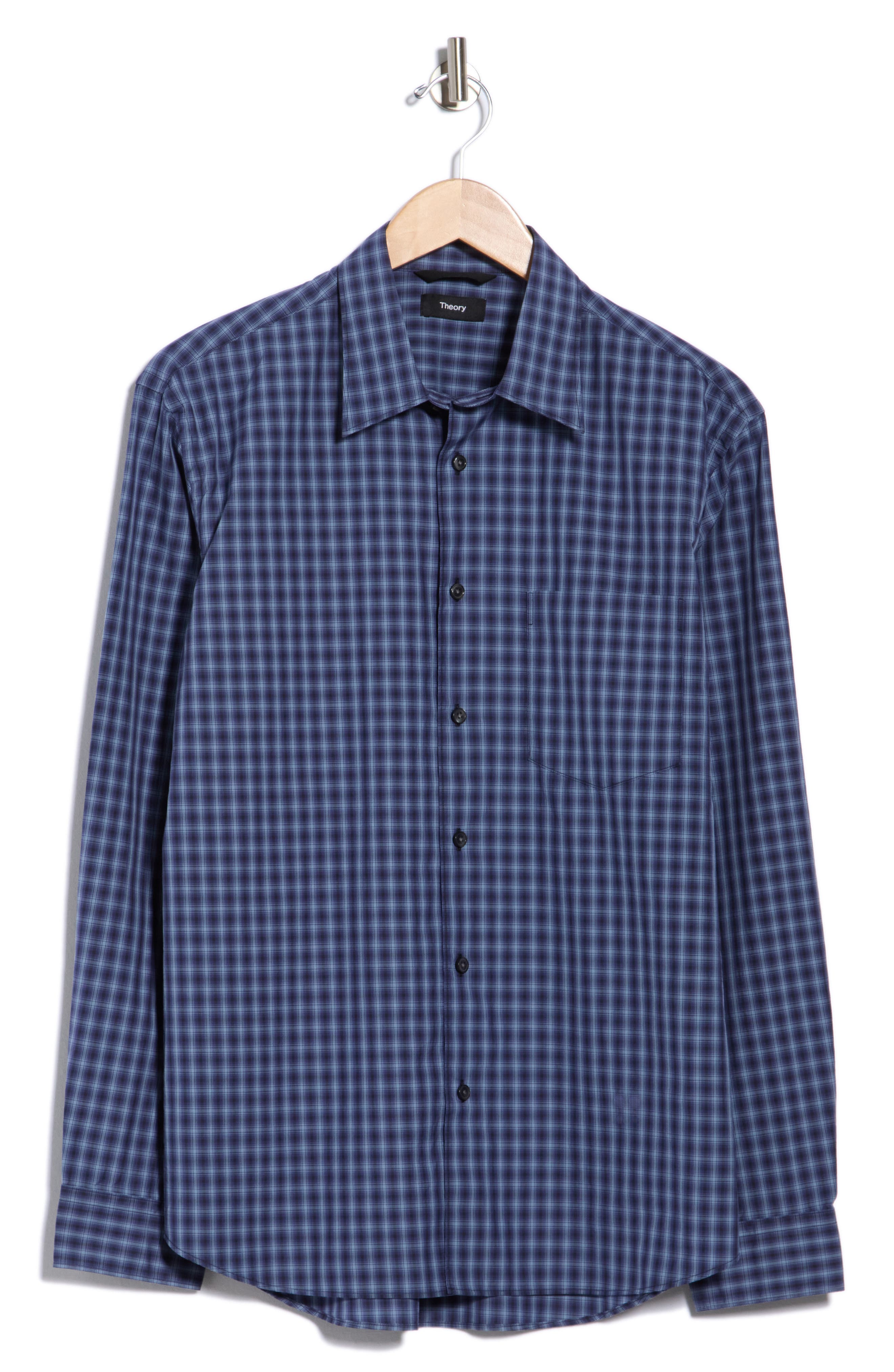 Check Cotton Button-Up Shirt