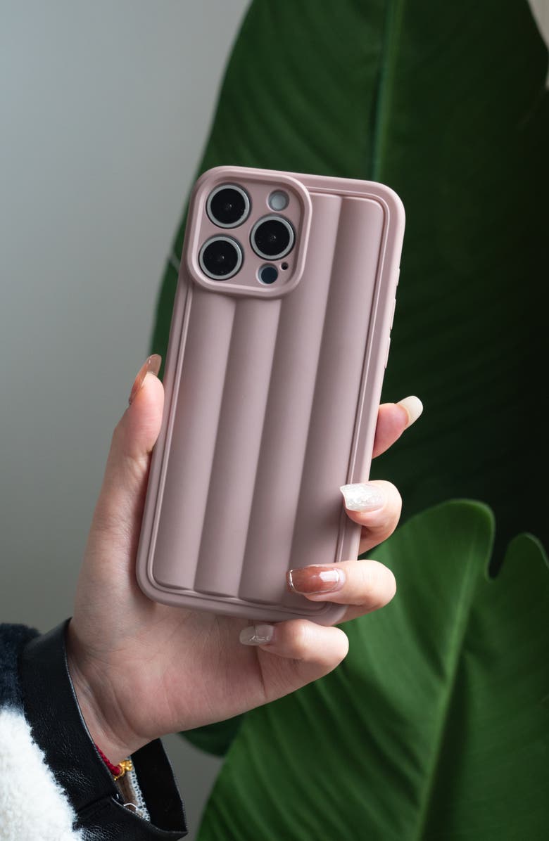 Auramma Roman Stripes iPhone 14 Pro Max Case, Alternate, color, Dusty Pink