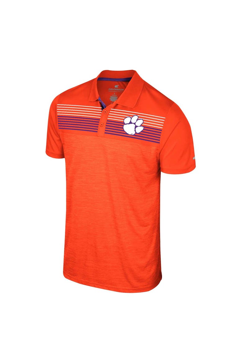 Men's Colosseum Orange Clemson Tigers Langmore Polo, Alternate, color, Orange