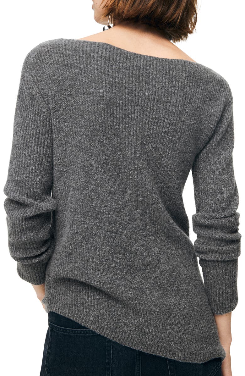 MANGO Asymmetric Hem Sweater, Alternate, color, 