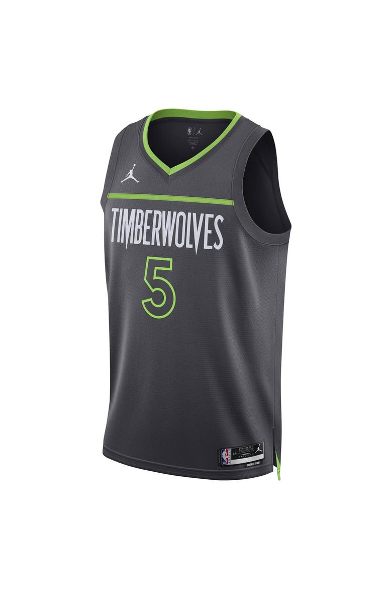 Unisex Jordan Brand Anthony Edwards Charcoal Minnesota Timberwolves Swingman Jersey - Statement Edition, Alternate, color, Charcoal
