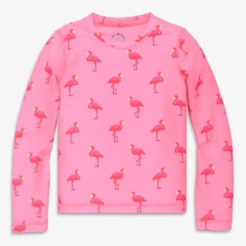 Kids Long Sleeve Swim Top In Seasonal Prints (Toddler, Little Kid, Big Kid)