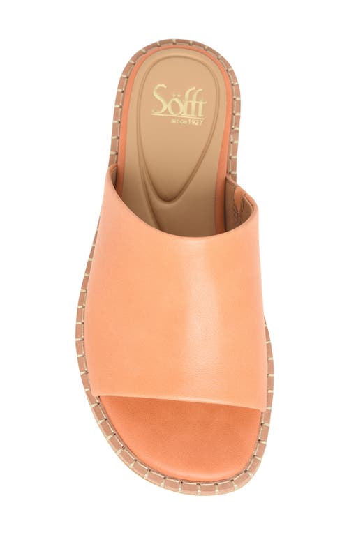 Söfft Noble Ii Slide Sandal In Sunset Orange