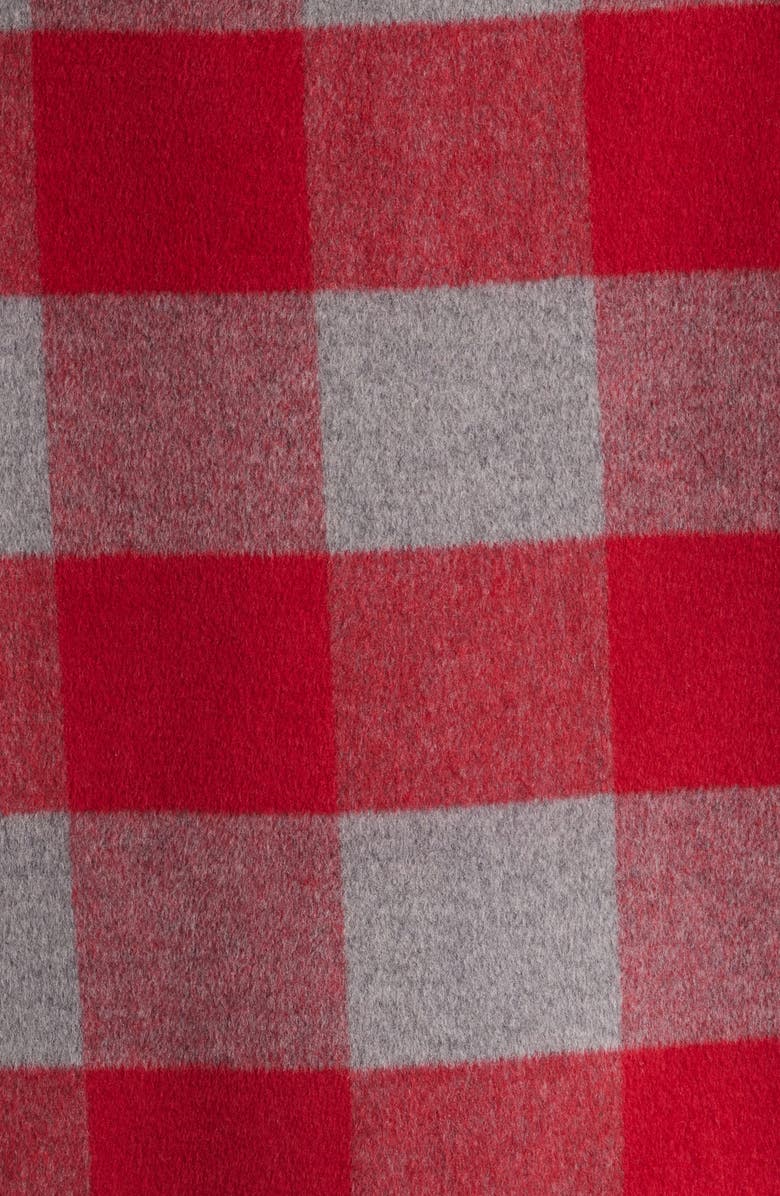 Damson Madder Polly Water Resistant Buffalo Check Wool Blend Jacket, Alternate, color, Red