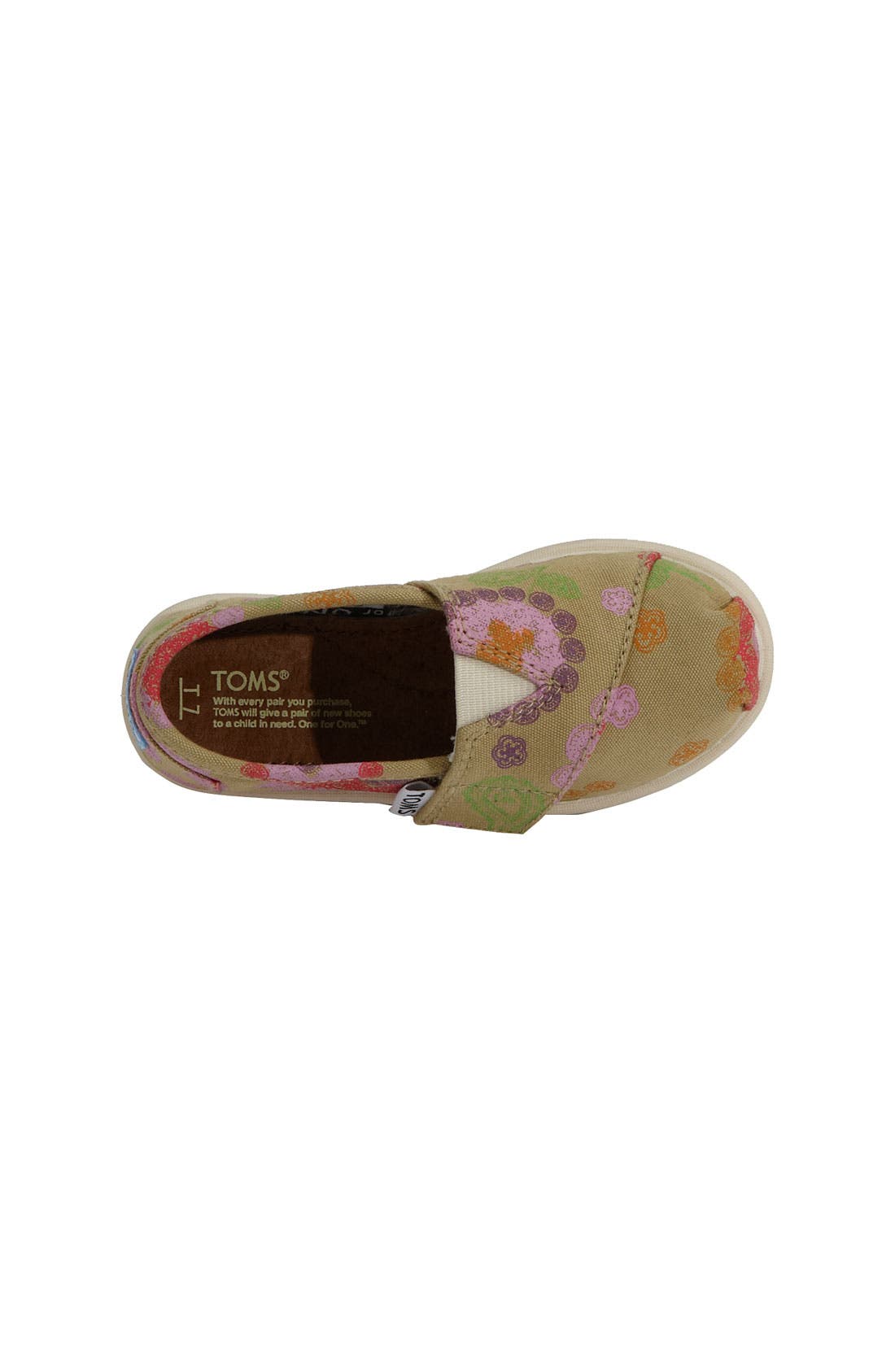 TOMS Disney, It's a Small World by TOMS 'Classic' Slip-On, Alternate, color, 