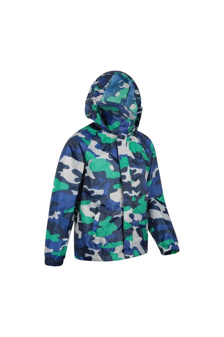 Childrens/Kids Pakka Camo Waterproof Jacket, Alternate, color, Blue