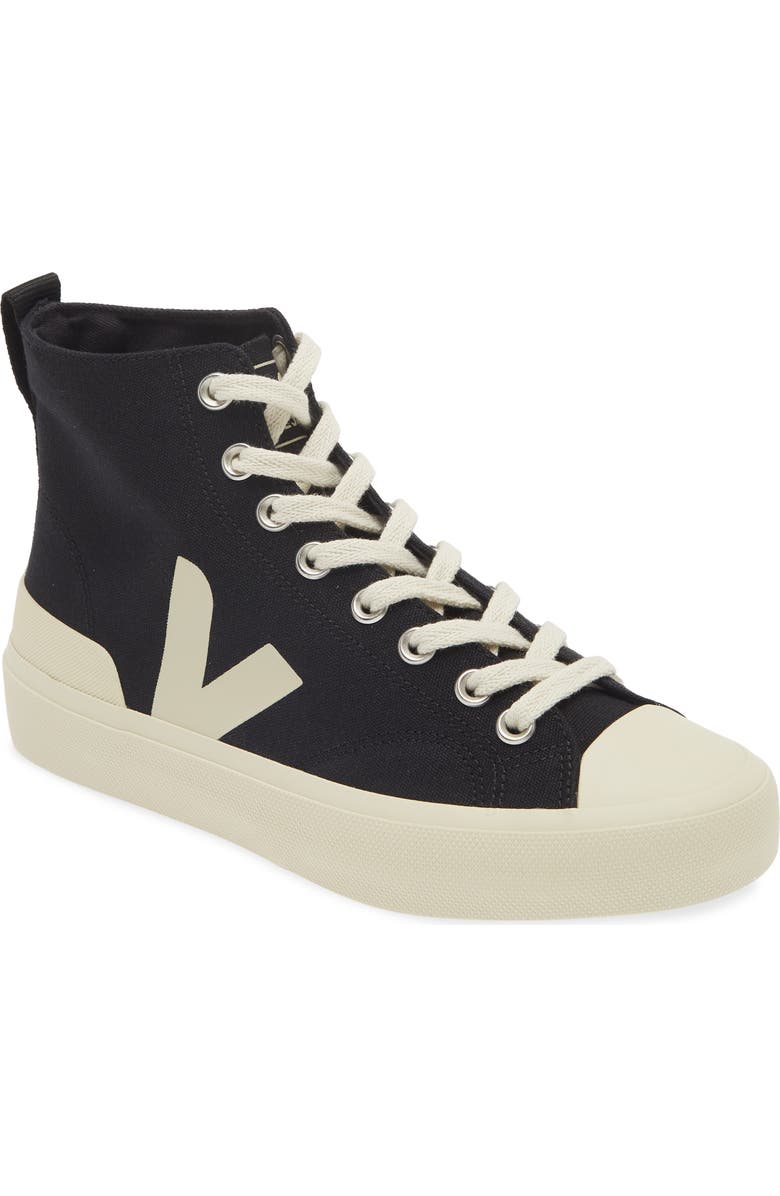 Veja Wata II High Top Sneaker, Main, color, Black Pierre