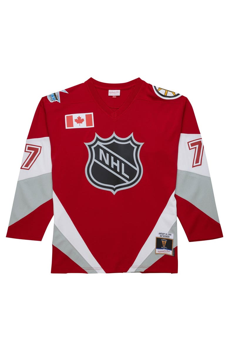 Mitchell & Ness Men's Mitchell & Ness Ray Bourque Scarlet  1999 NHL All-Star Game Blue Line Player Jersey, Alternate, color, 