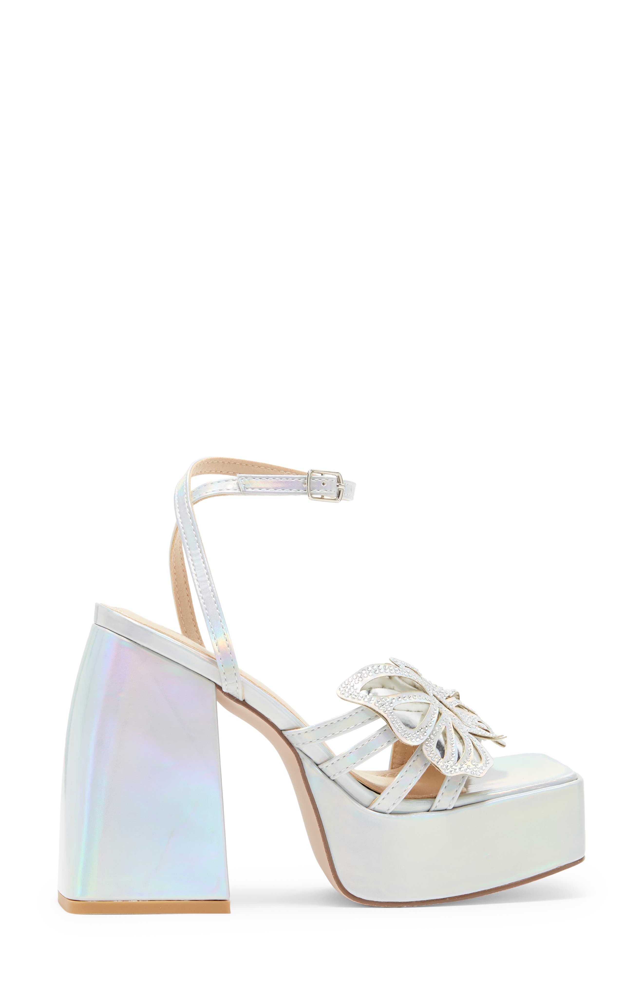 CHASE AND CHLOE Drew Butterfly Platform Heeled Sandal (Women ...