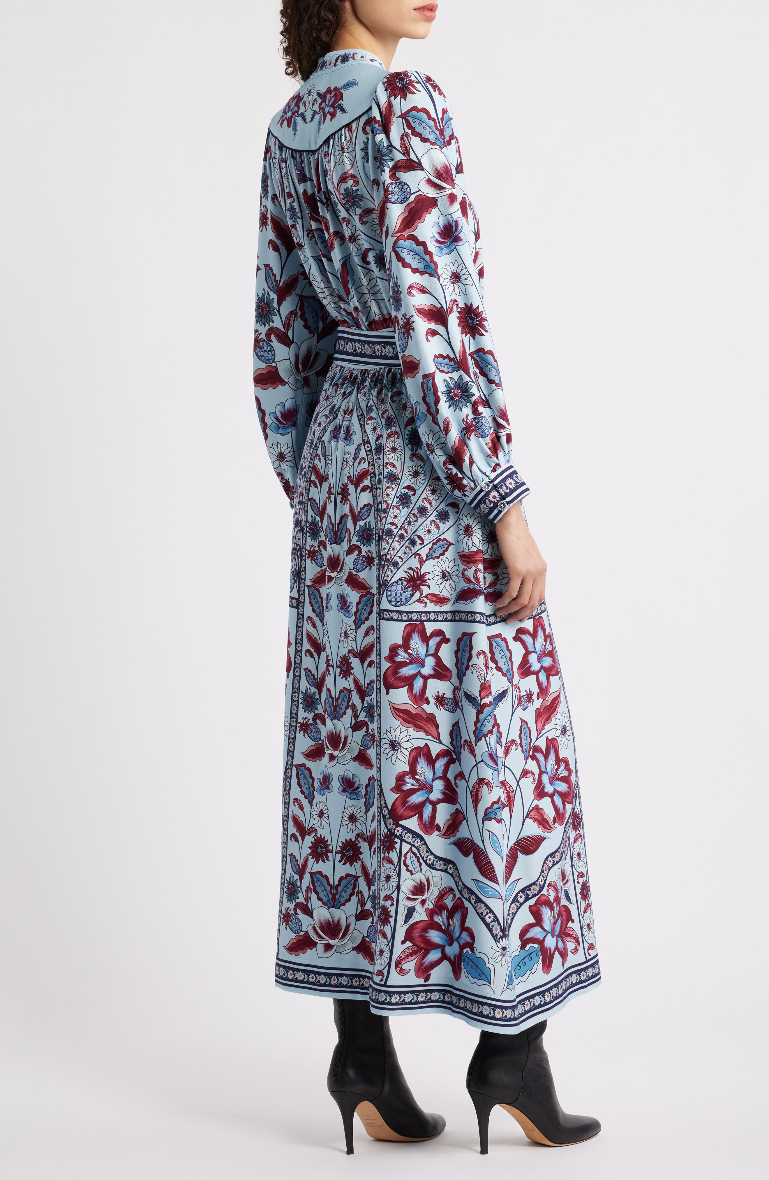 Marcelle Soft Blue Maxi Dress - image 2