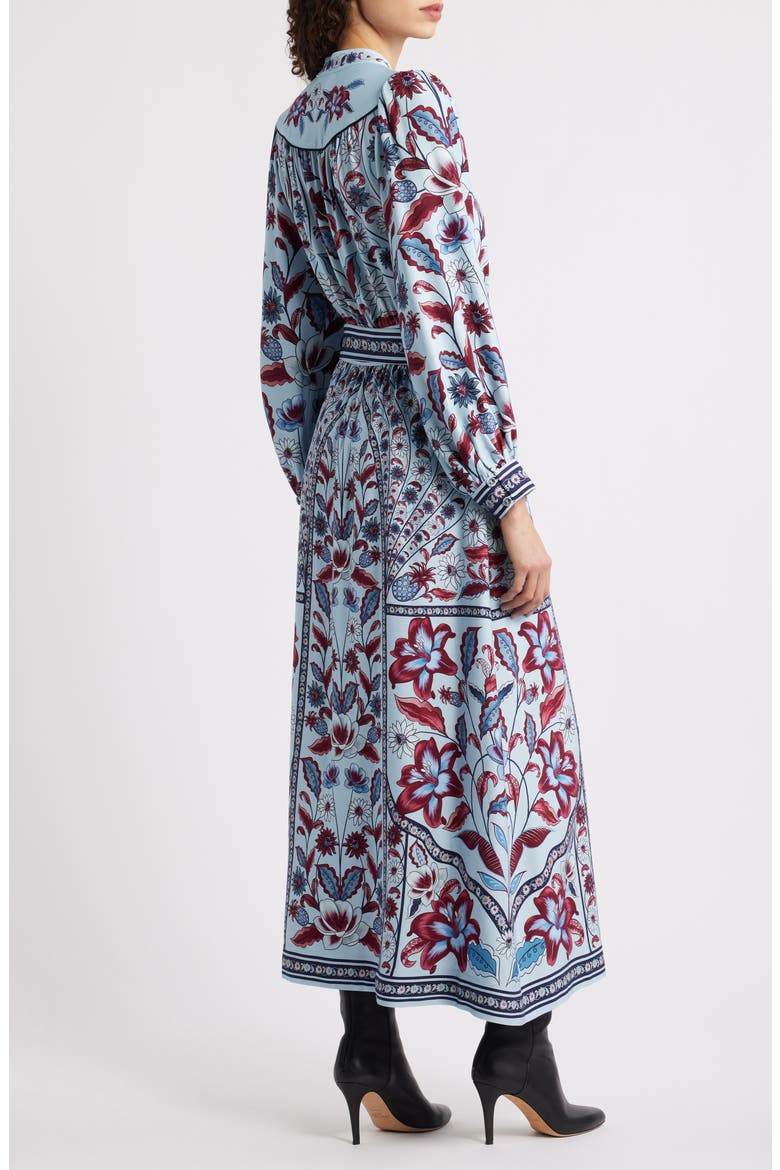 Marcelle Soft Blue Maxi Dress, Alternate, color, BLUE