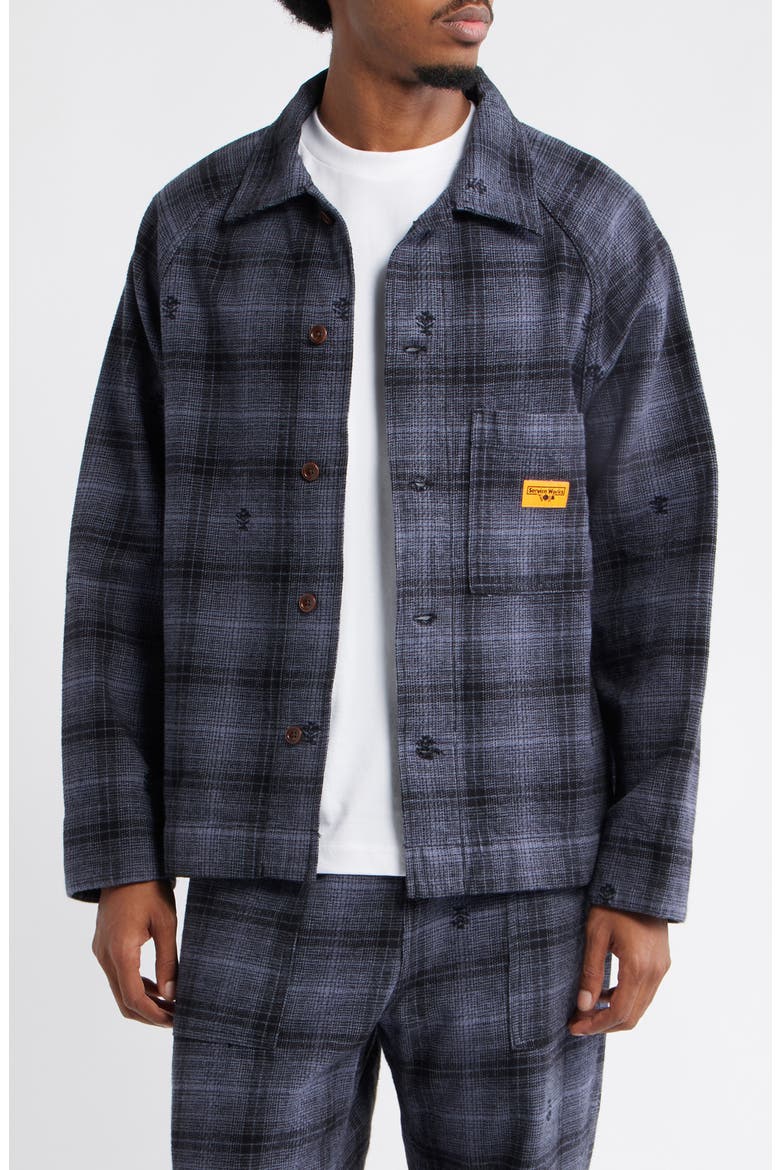 Thistle Plaid Front of House, Main, color, BLACK