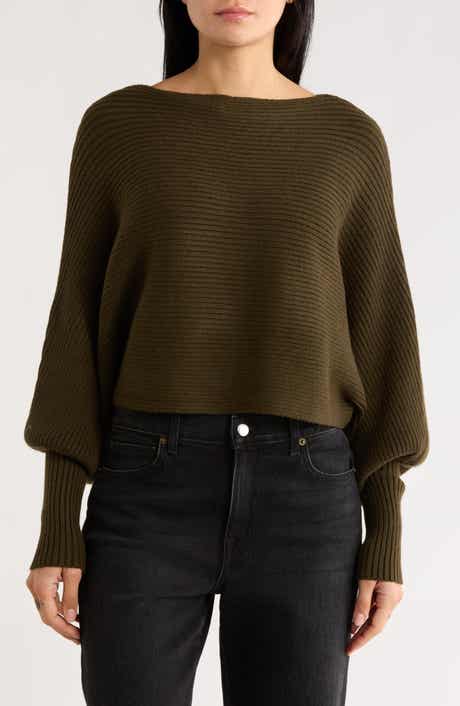 Love Token Franklin Batwing Crop Sweater