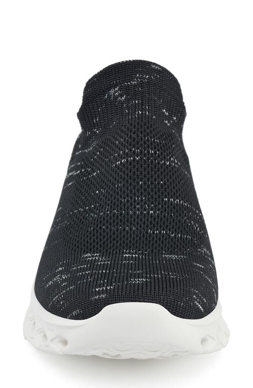Jslides Cici Knit Slip-on Sneaker In Black