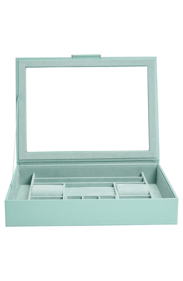 WOLF Sophia Jewelry Box with Window, Alternate, color, Jade