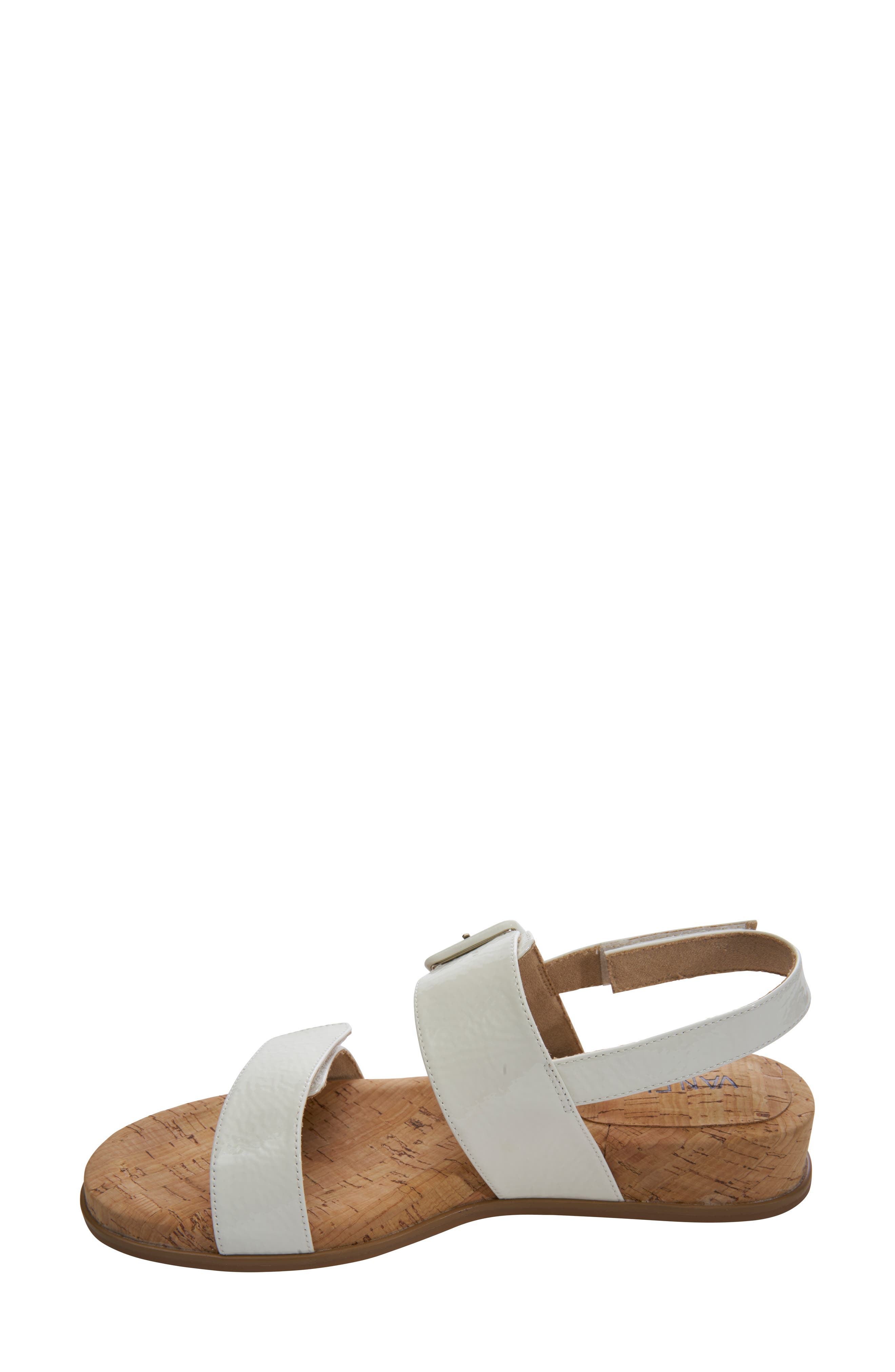 Nelly Wedge Sandal, Alternate, color, WHITE
