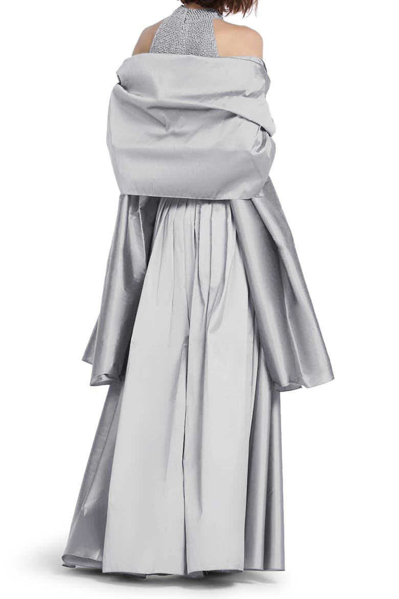 Taffeta Wrap, Alternate, color, SILVER