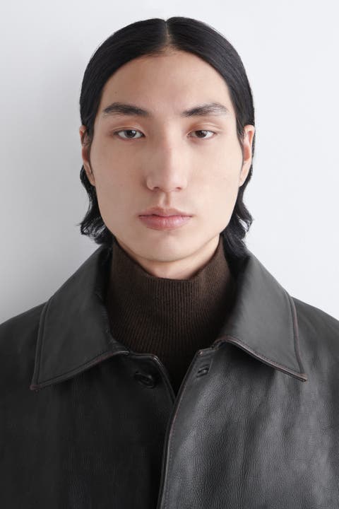 Knitted Wool-Yak Mock-Neck Vest