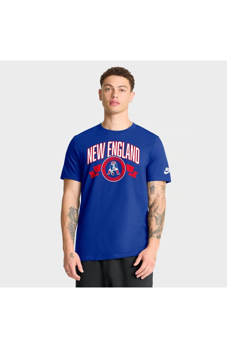 Nike Men's Nike Royal New England Patriots Rewind Front and Back Hit Essential T-Shirt, Main, color, Royal
