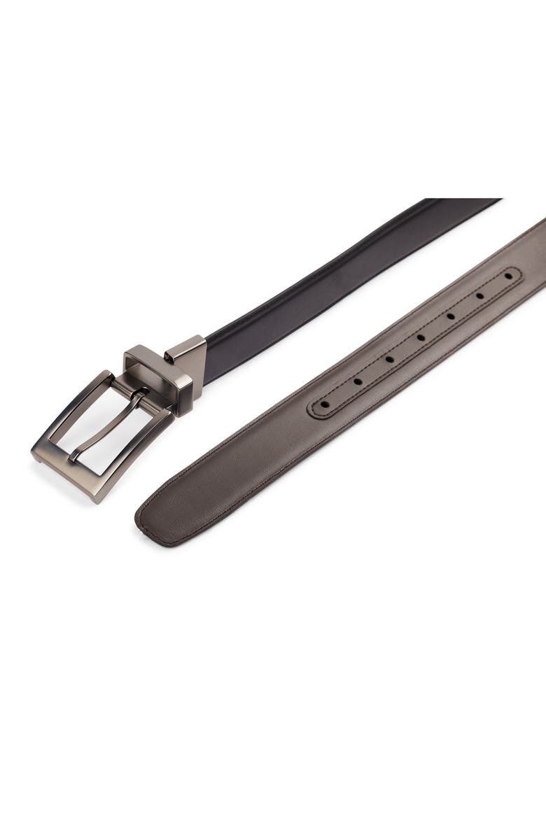 Harbor Bay by DXL Reversible Dress Belt, Alternate, color, Black/Brow