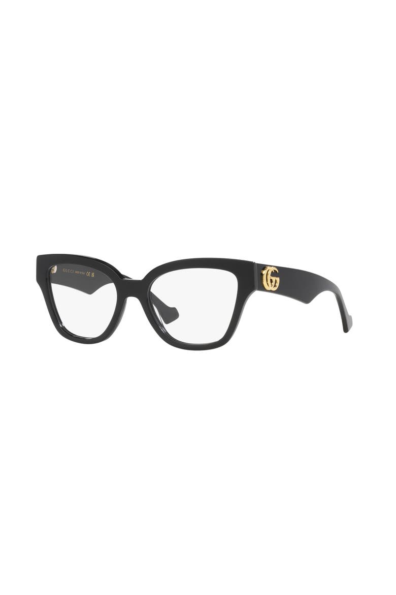 54mm Round optical glasses, Main, color, Black