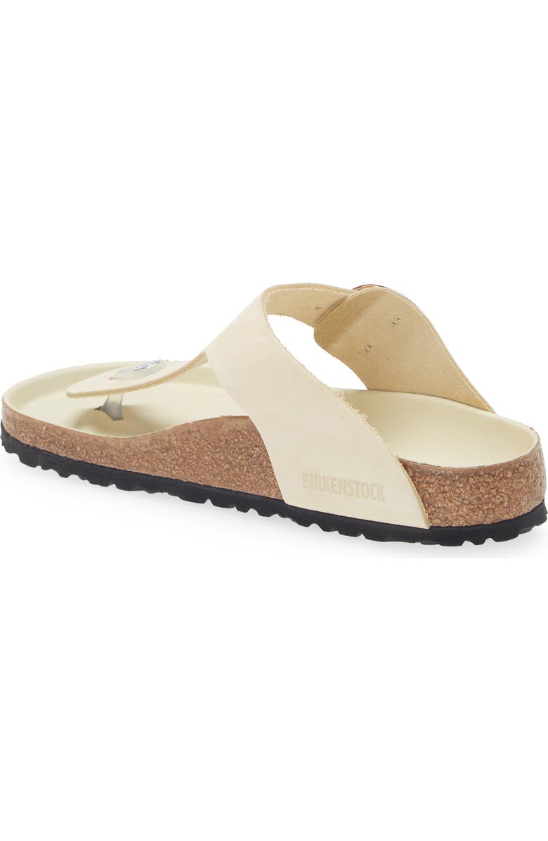 Birkenstock Gizeh Iridescent Buckle Flip Flop, Alternate, color, Beige