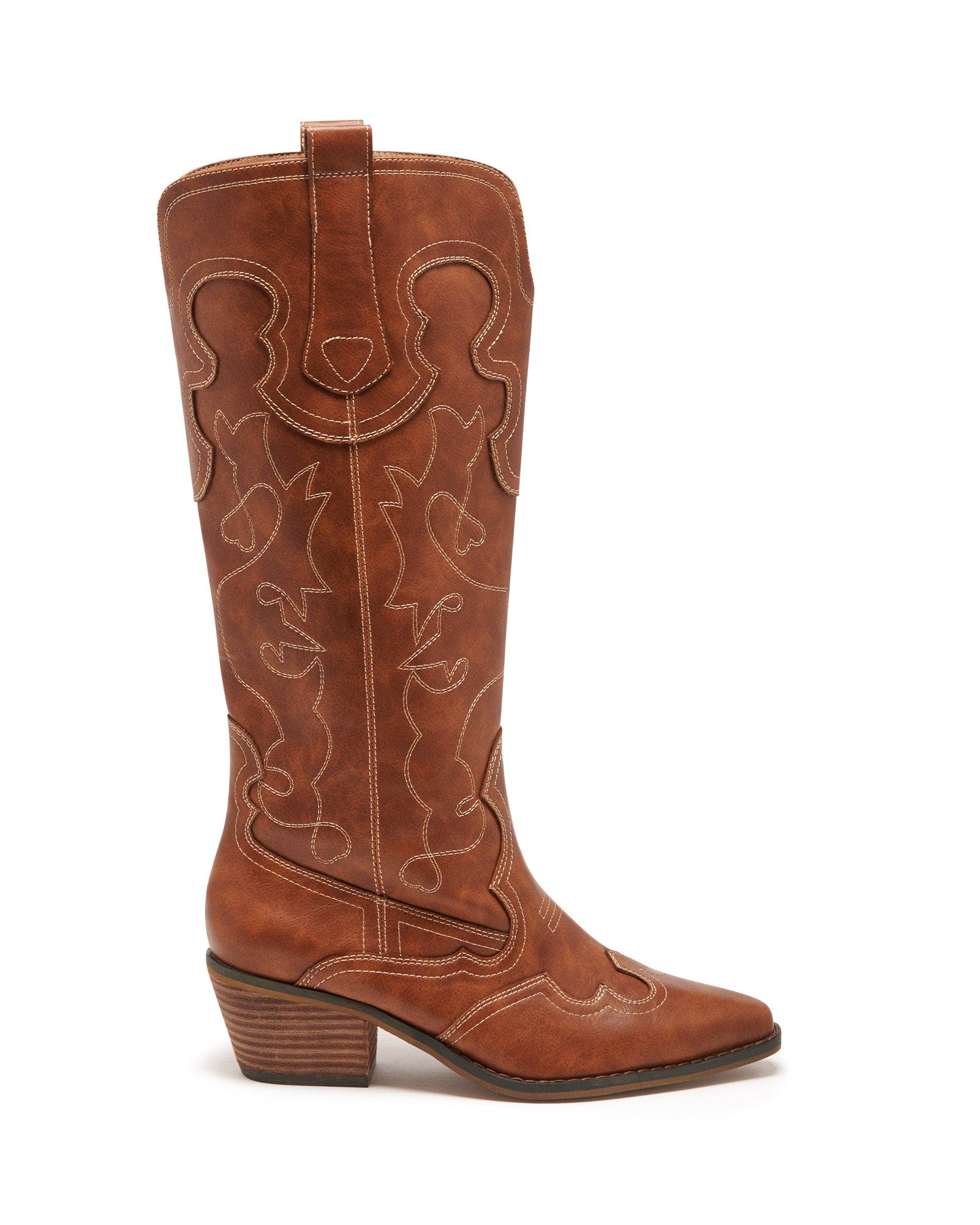 Malvin Western Boot, Alternate, color, TAN BURNISHED PU