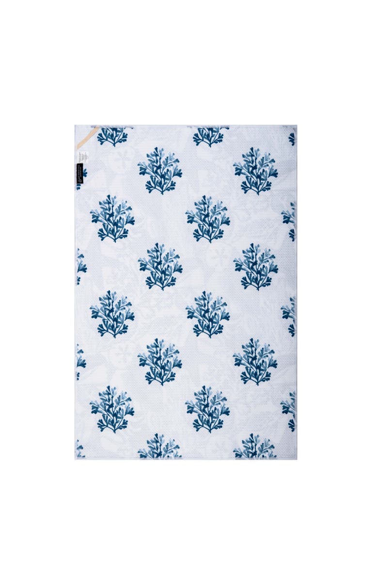 C&F Home Blue Coast Marine Abstract 100% Cotton Dishtowel, Alternate, color, Blue