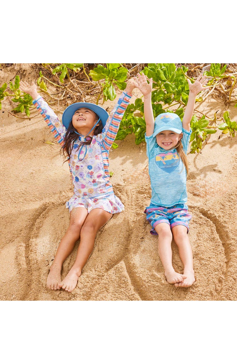 UV Skinz Short Sleeve Sport Sun & Swim Shirt, Alternate, color, Lagoon Malibu Cruisin