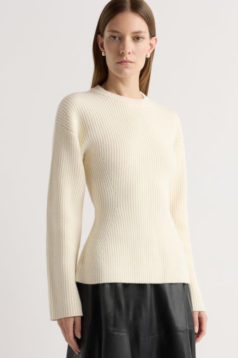 Minali Ribbed Sculpted Sweater