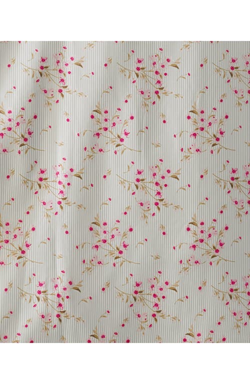 Lands' End 700 Thread Count Luxe Sateen Egyptian Cotton No Iron Bed Pillow Sham In Pale Petal Snow Drop Floral