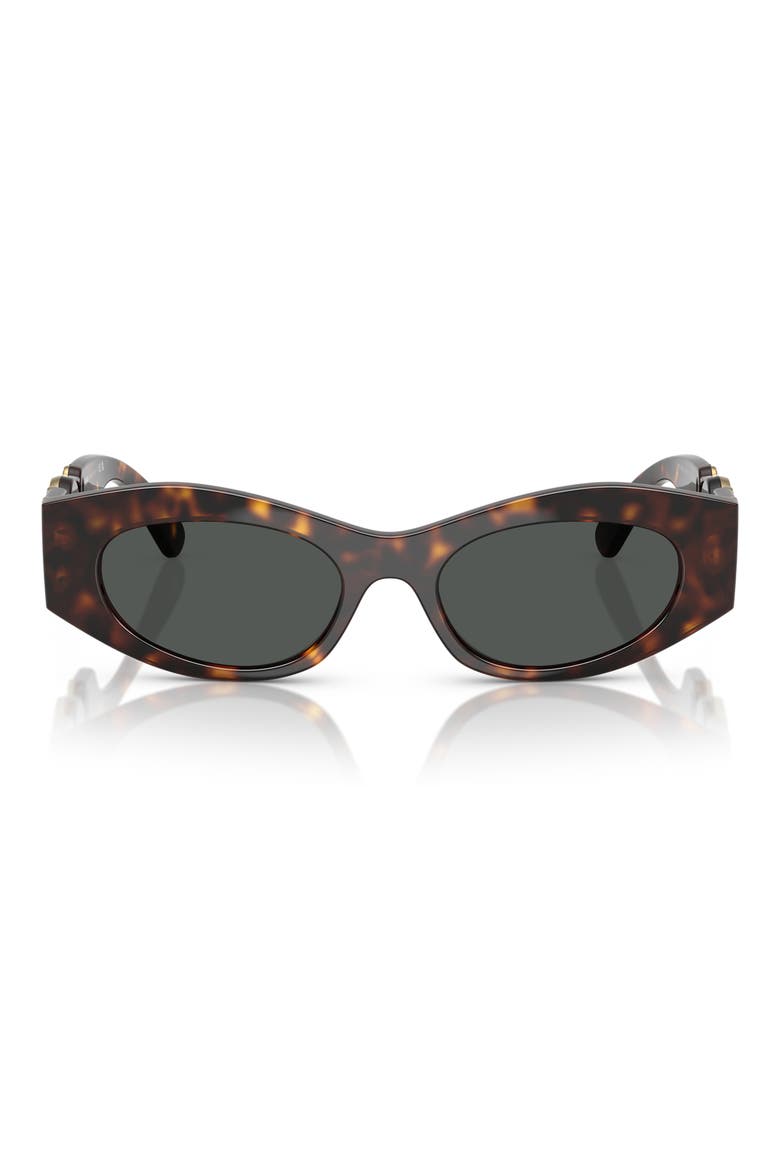 51mm Oval Sunglasses, Main, color, HAVANA / DARK GREY