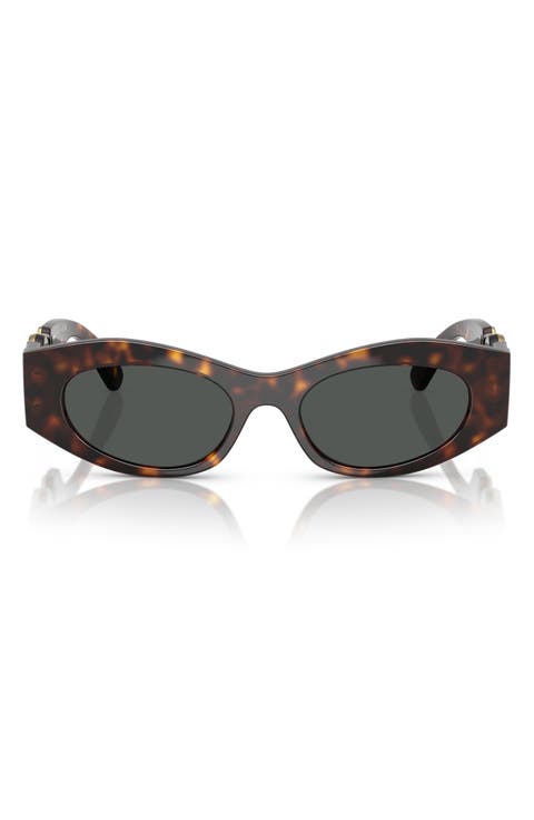 51mm Oval Sunglasses