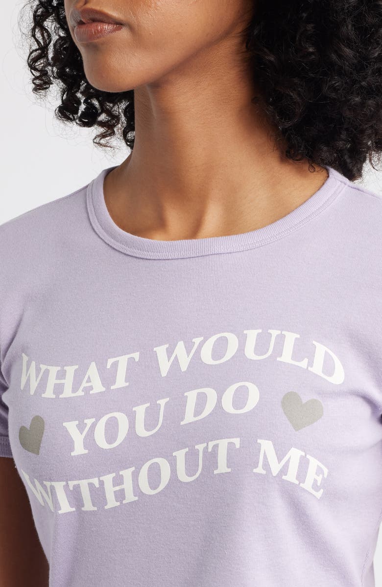 Vinyl Icons What Would You Do Graphic T-Shirt, Alternate, color, Lilac