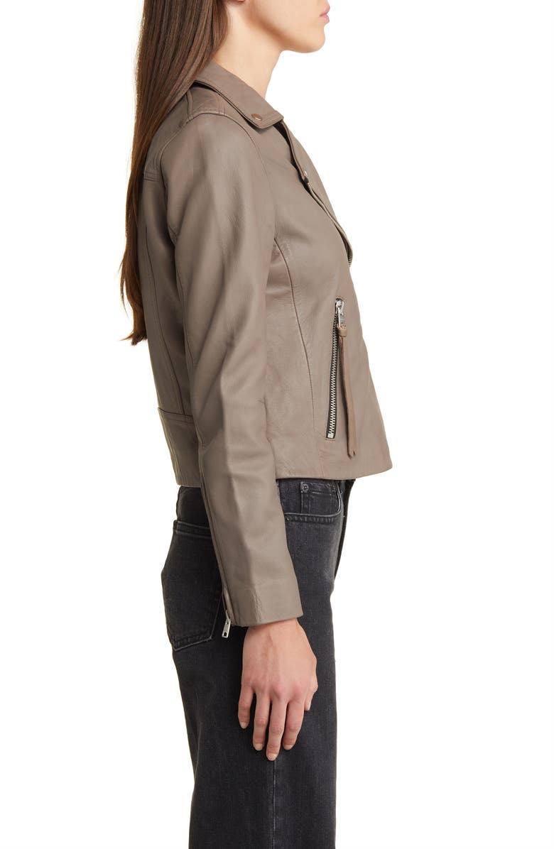 AllSaints Dalby Leather Biker Jacket, Alternate, color,