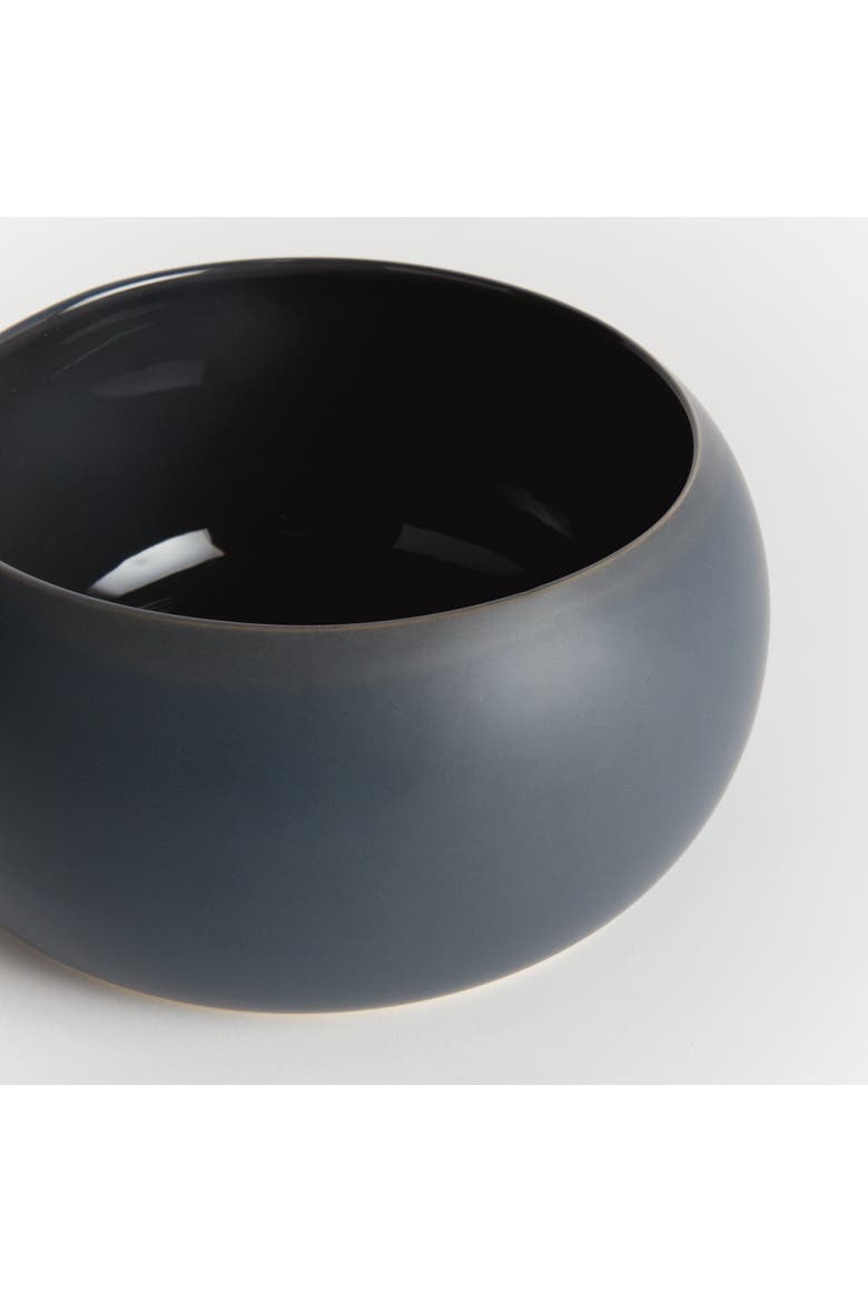 Mallie Decorative Bowl - Dark Blue Ceramic - Handcrafted, Alternate, color, Blue
