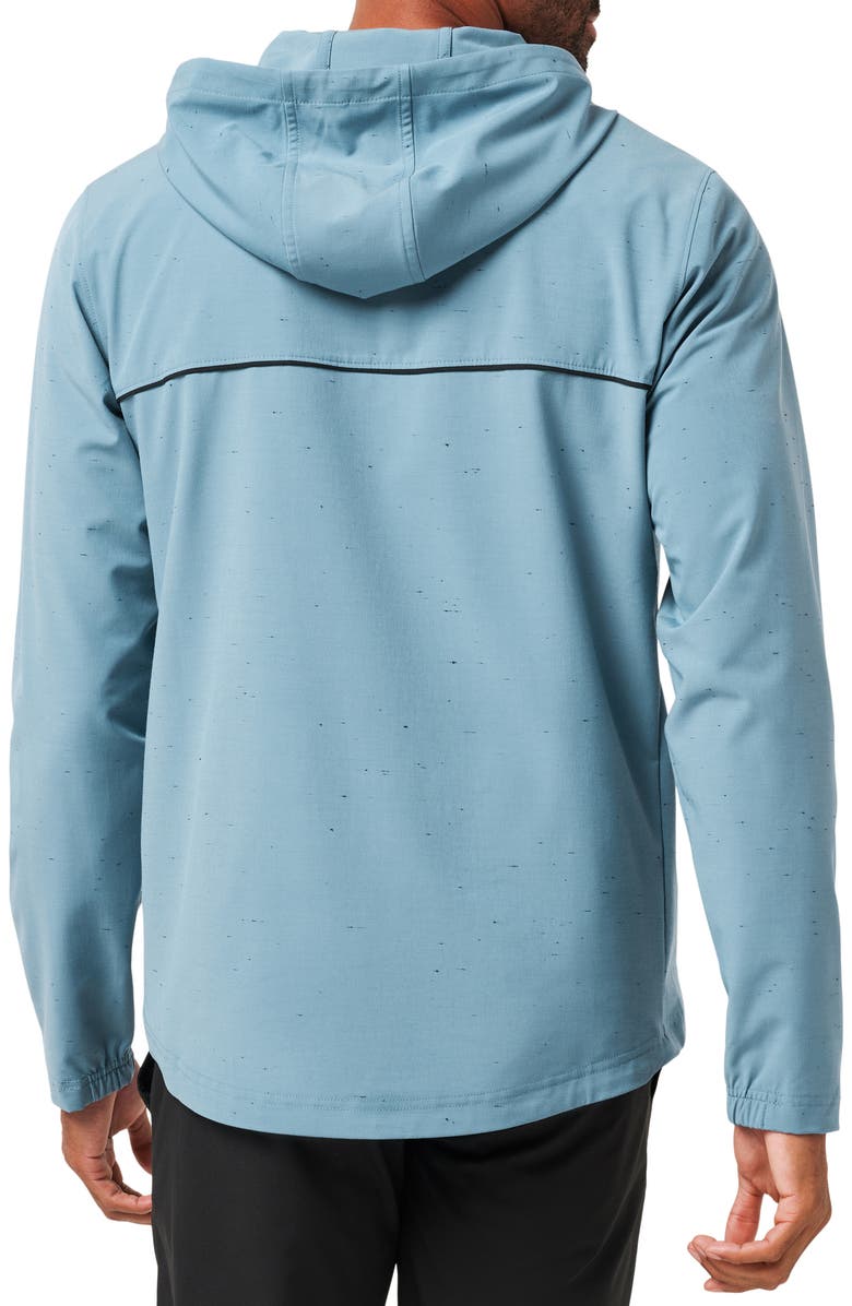 TravisMathew Travel Bliss Hooded Quarter Zip Pullover, Alternate, color, 